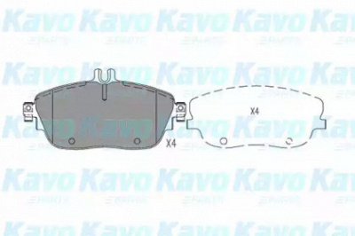 KAVO PARTS kbp6620 -  Комплект тормозных колодок, дисковый тормоз